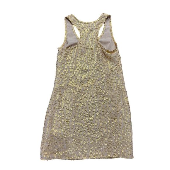 Lilly Pulitzer Silk Betty Metallic Gold Jacquard Packin Heat Chiffon Dress XS - Picture 12 of 12